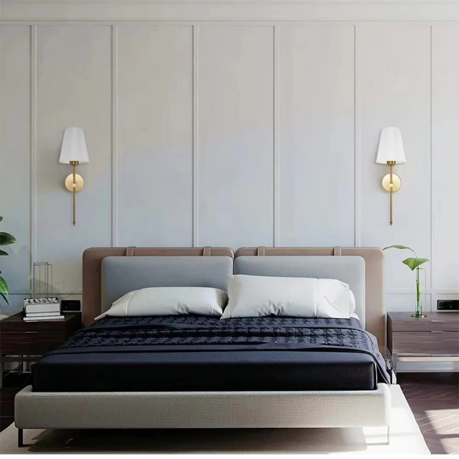 Battery Powered LED Wall Lights (Pair)
