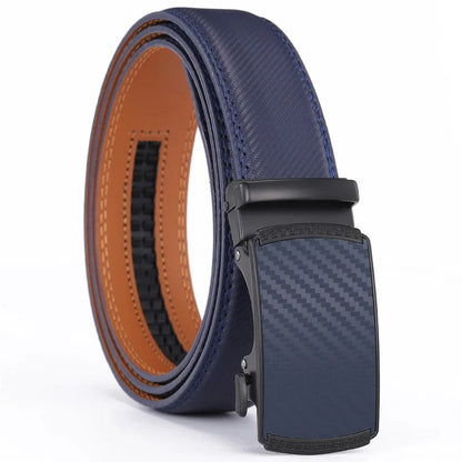 Premium Brown Leather Belt with Easy Buckle
