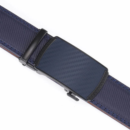 Men's Genuine Leather Auto Buckle Belt