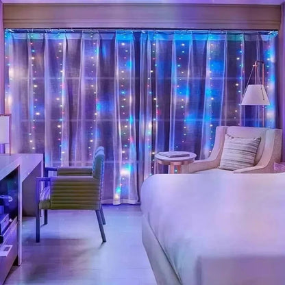 Smart LED Curtain String Lights with Remote