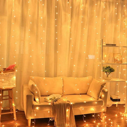 Smart LED Curtain String Lights with Remote