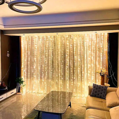 Smart LED Curtain String Lights with Remote