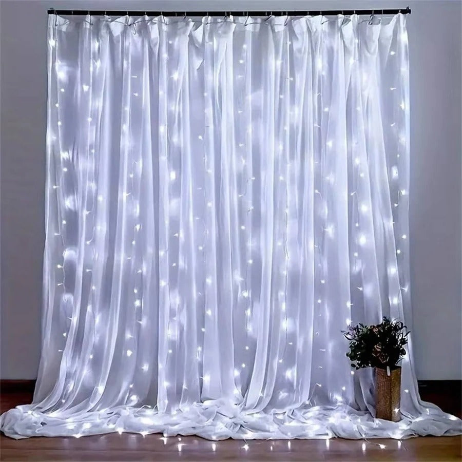 Smart LED Curtain String Lights with Remote