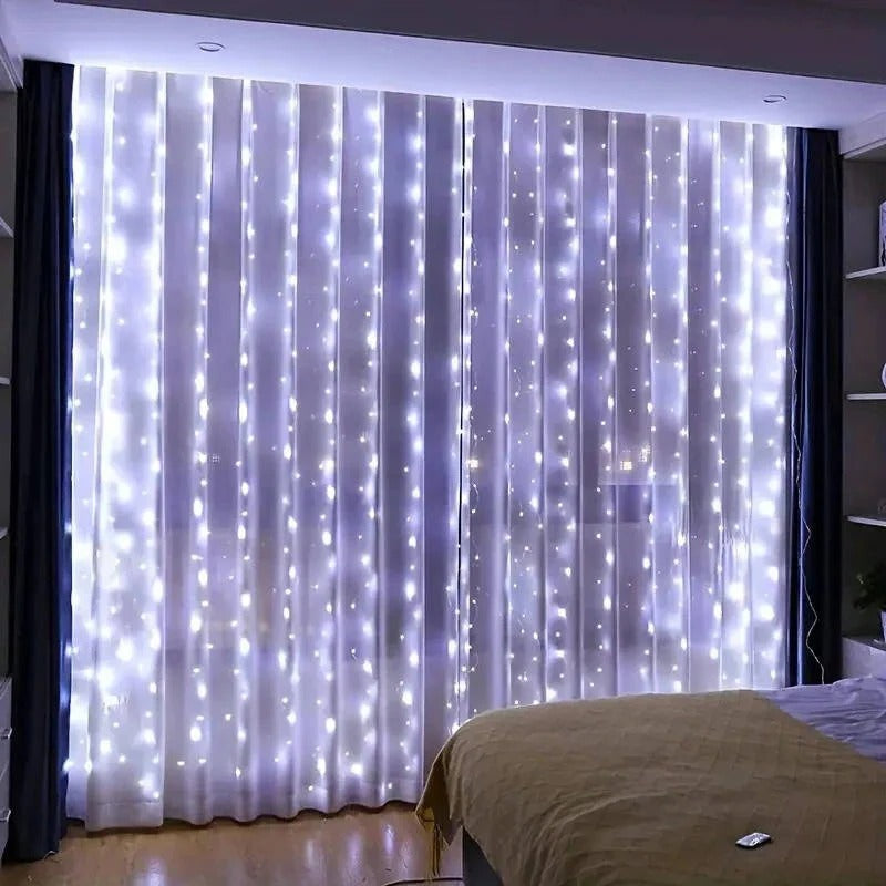 Smart LED Curtain String Lights with Remote