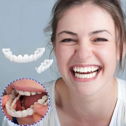 Reusable Snap On Dental Veneers for Upper Lower Teeth