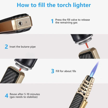 Compact Portable Gas Lighter for Home and Camping
