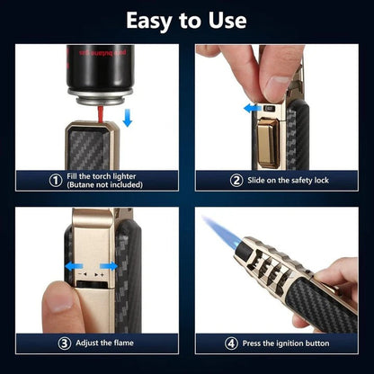 Compact Portable Gas Lighter for Home and Camping
