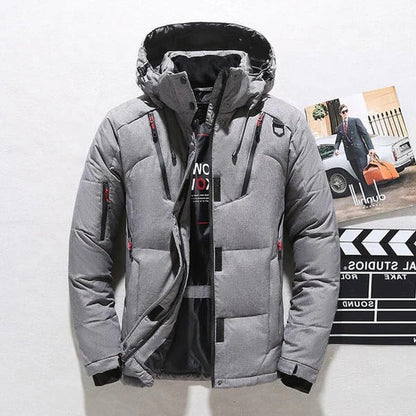 Warm Water Resistant Down Filled Winter Parka Coat
