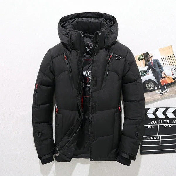 Warm Water Resistant Down Filled Winter Parka Coat