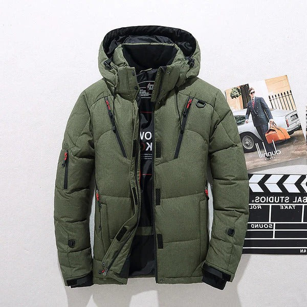 Warm Water Resistant Down Filled Winter Parka Coat