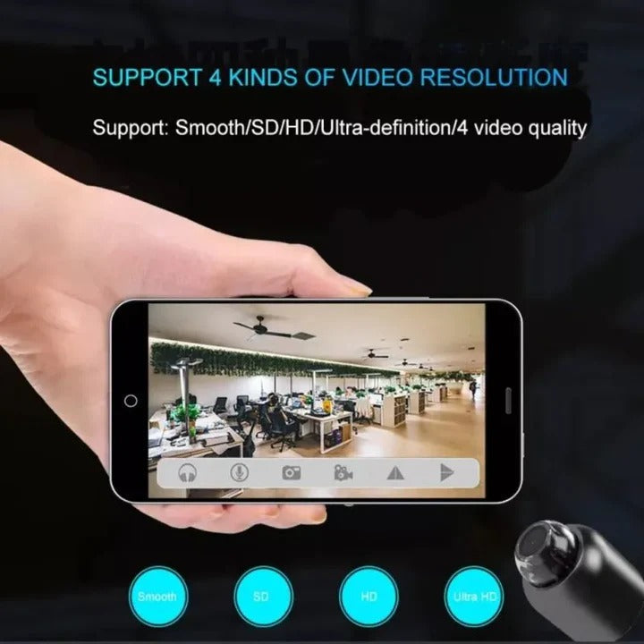 Compact WiFi Mini Security Camera – Wireless HD Smart Cam