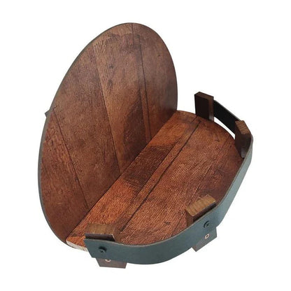 Reclaimed Wood Whiskey Bottle Shelf