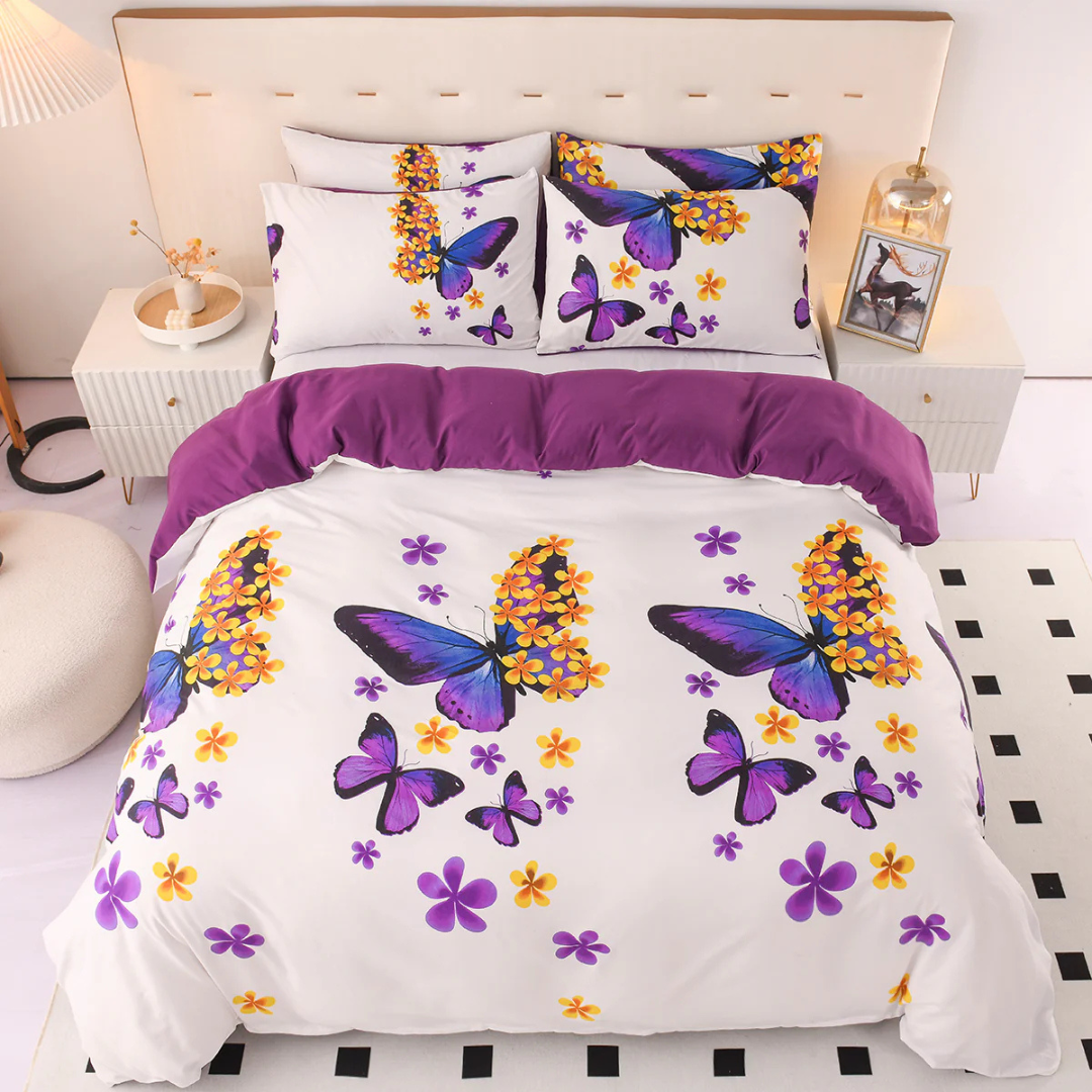 Vibrant Patterned Bed Comforter Set