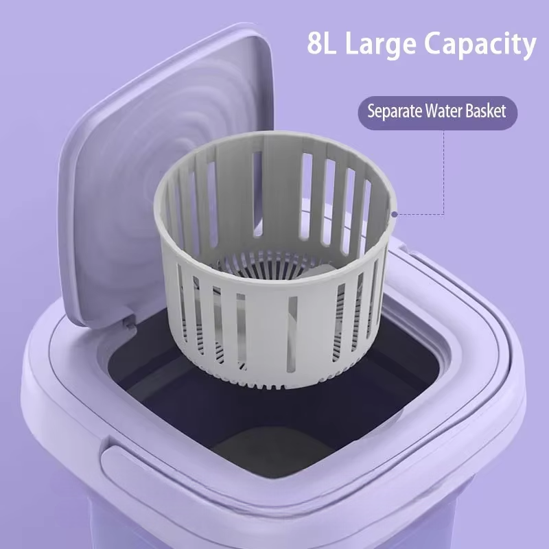 Portable 8L Compact Laundry Washer Dryer