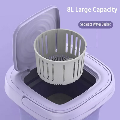 Portable 8L Compact Laundry Washer Dryer