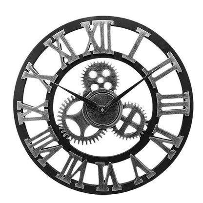 Rustic Metal Wall Clock