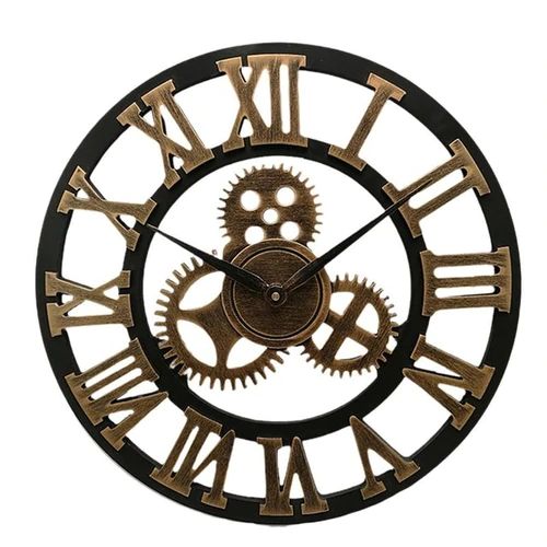 Rustic Metal Wall Clock