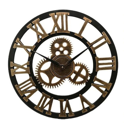 Rustic Metal Wall Clock
