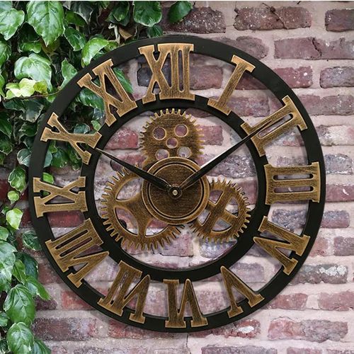 Rustic Metal Wall Clock