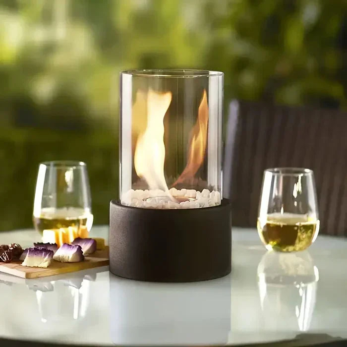 Compact Outdoor Table Fire Pit Lantern