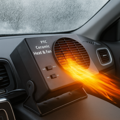 Compact 12V Car Heater for Winter