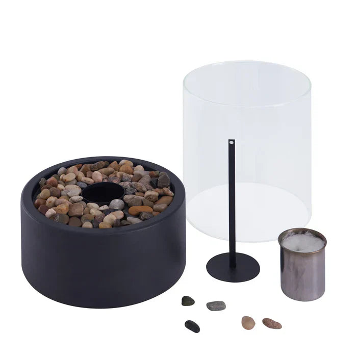 Compact Outdoor Flame Table Lamp