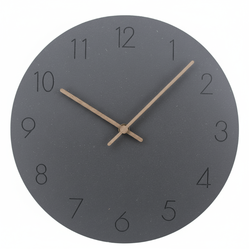 Quiet Contemporary Wooden Wall Clock