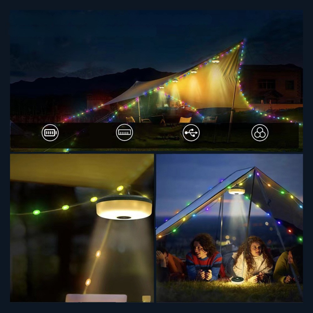 Waterproof Solar Powered Holiday Fairy Lights