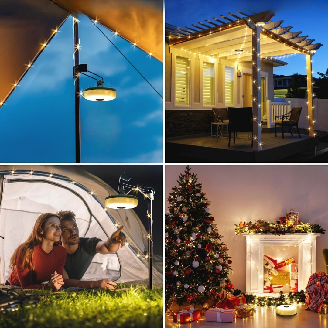 Waterproof Solar Powered Holiday Fairy Lights