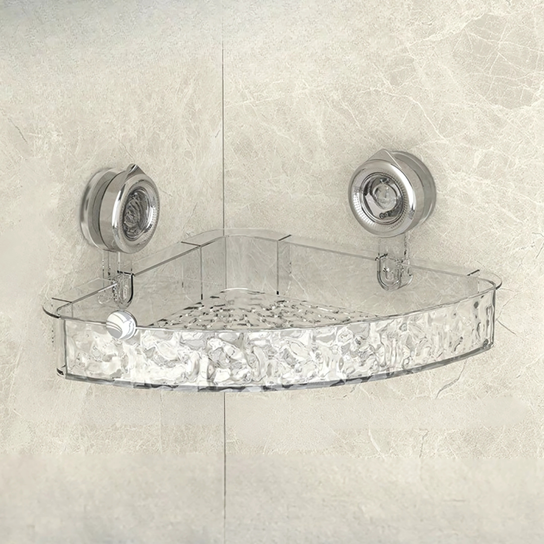 Wall Mounted Shower Shelf with Strong Suction Cups