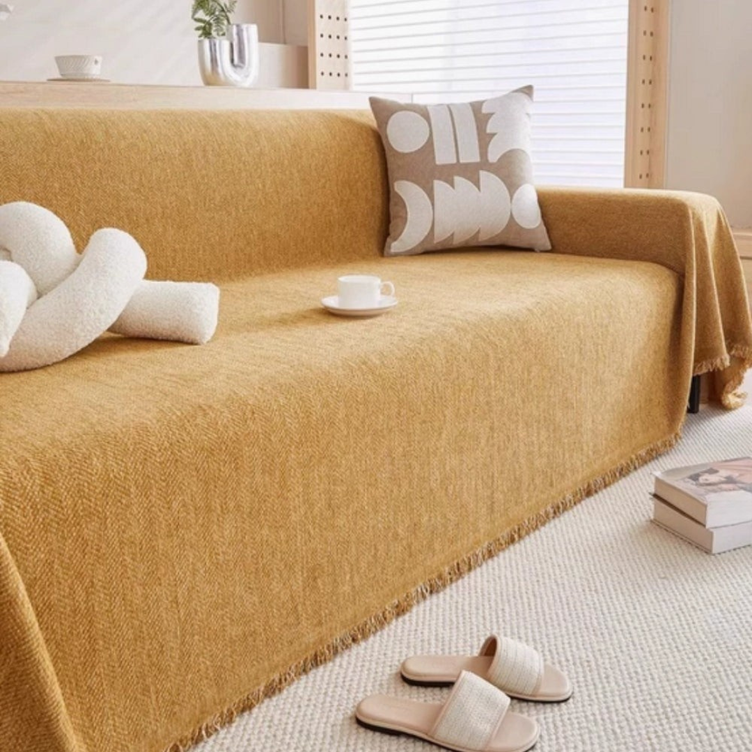 Sturdy Fleece Couch Slipcover