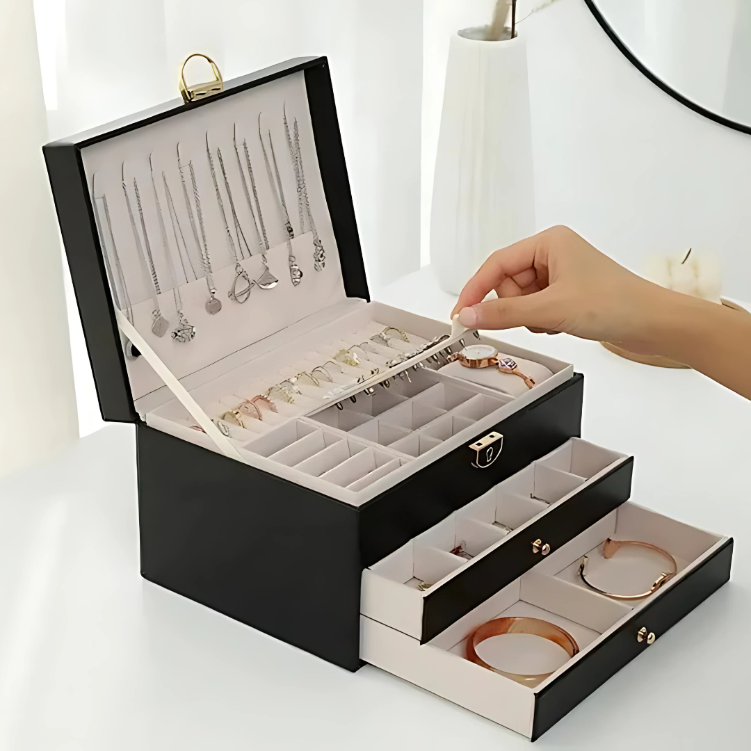 Luxury Travel Jewelry Case Box