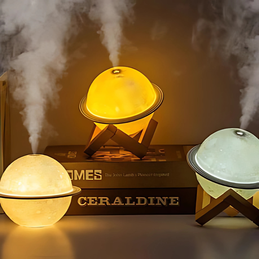 Compact LED Nightlight Humidifier for Home