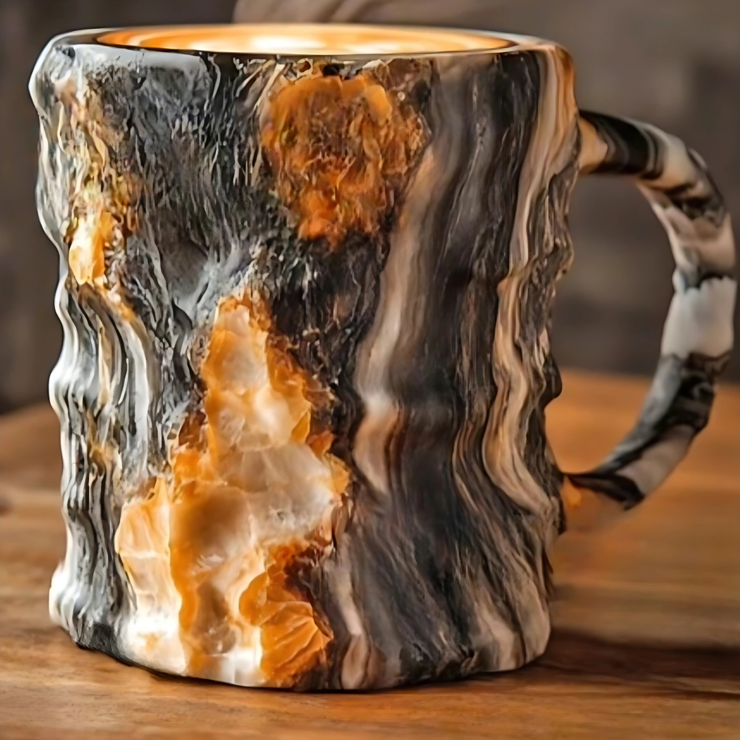 Sparkling Crystal Design Ceramic Coffee Mug