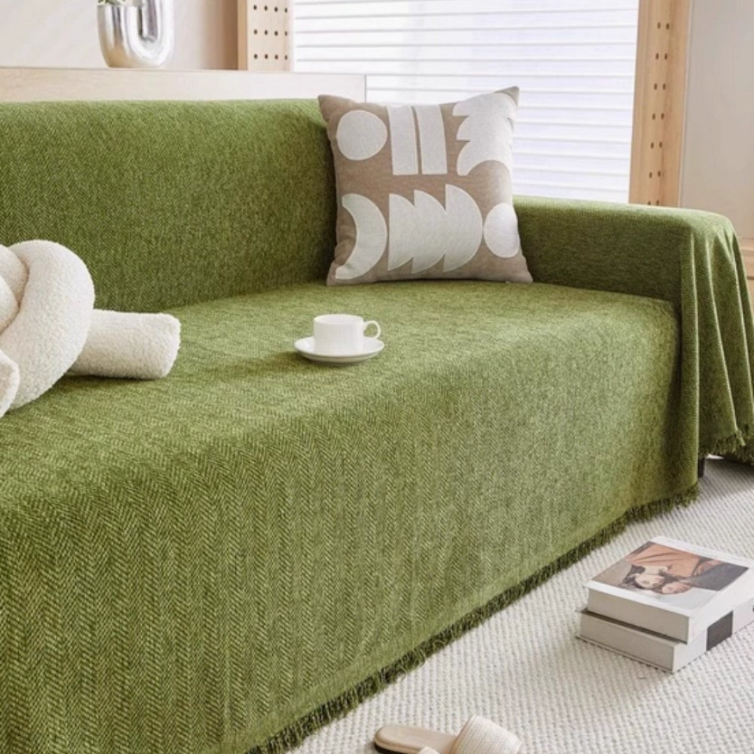 Sturdy Fleece Couch Slipcover