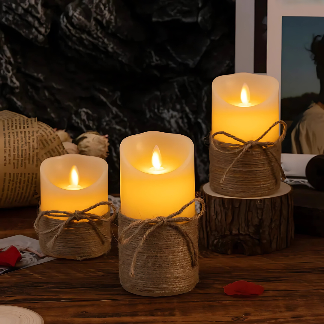 Realistic LED Battery Operated Flicker Candles