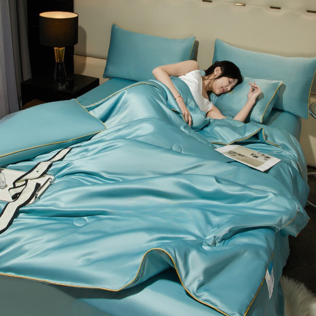 Cooling Lightweight Airy Throw Blanket