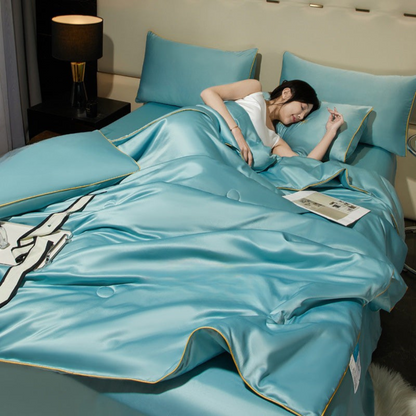 Cooling Lightweight Airy Throw Blanket