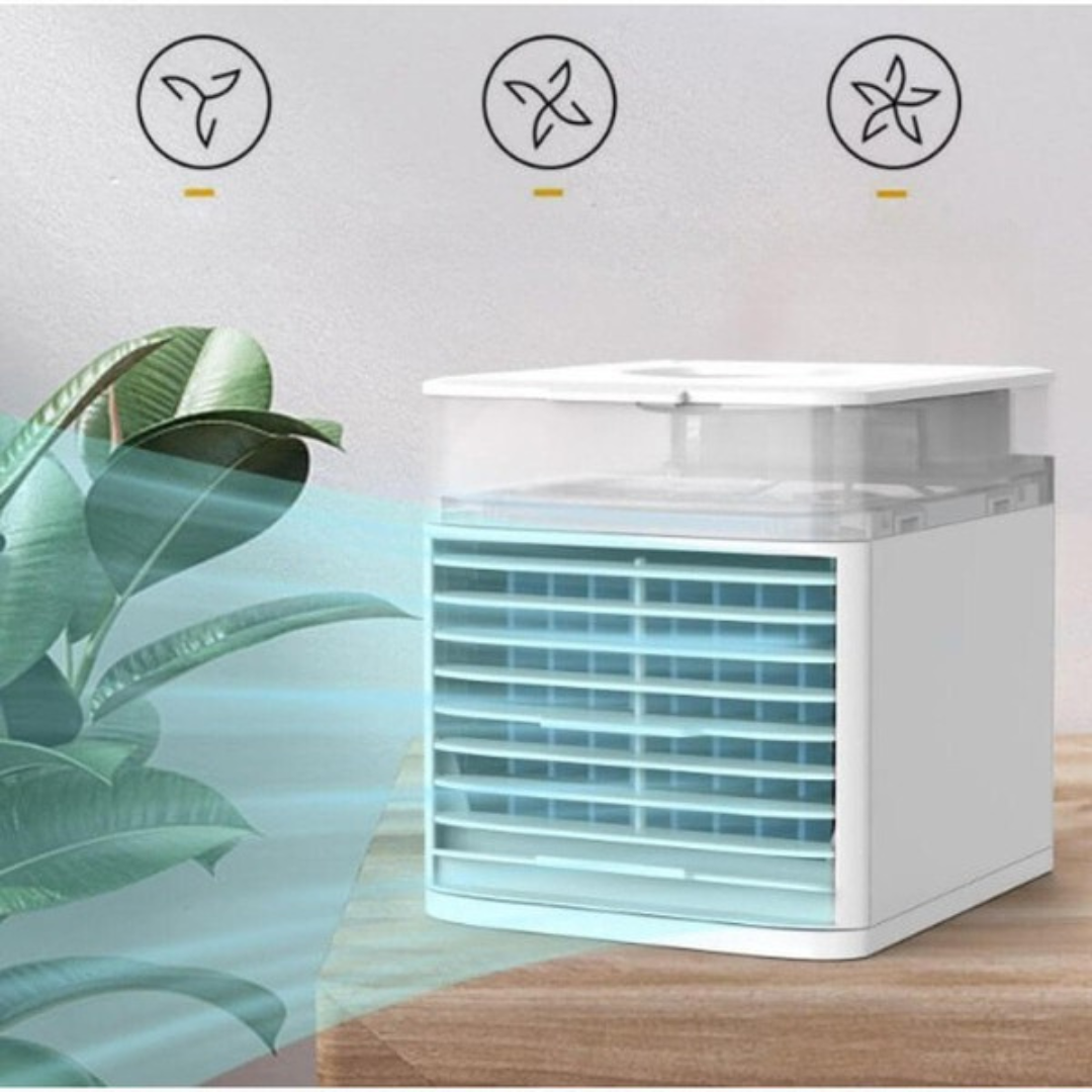 Compact Personal Air Fan – Silent & Adjustable