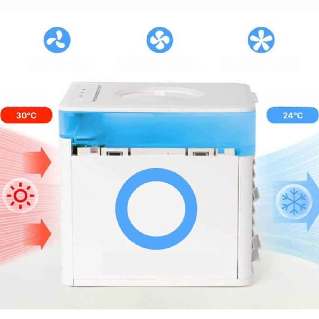 Compact Personal Air Fan – Silent & Adjustable