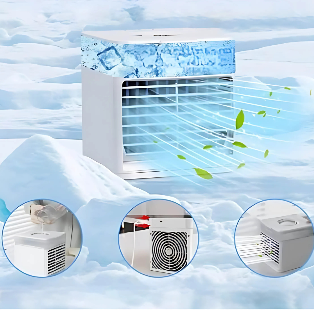 Compact Personal Air Fan – Silent & Adjustable