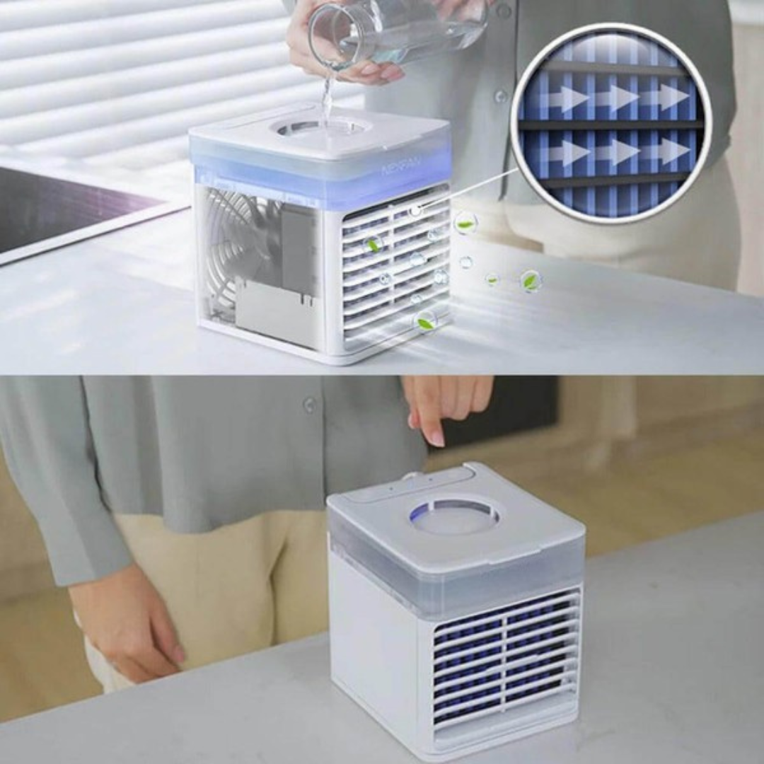 Compact Personal Air Fan – Silent & Adjustable