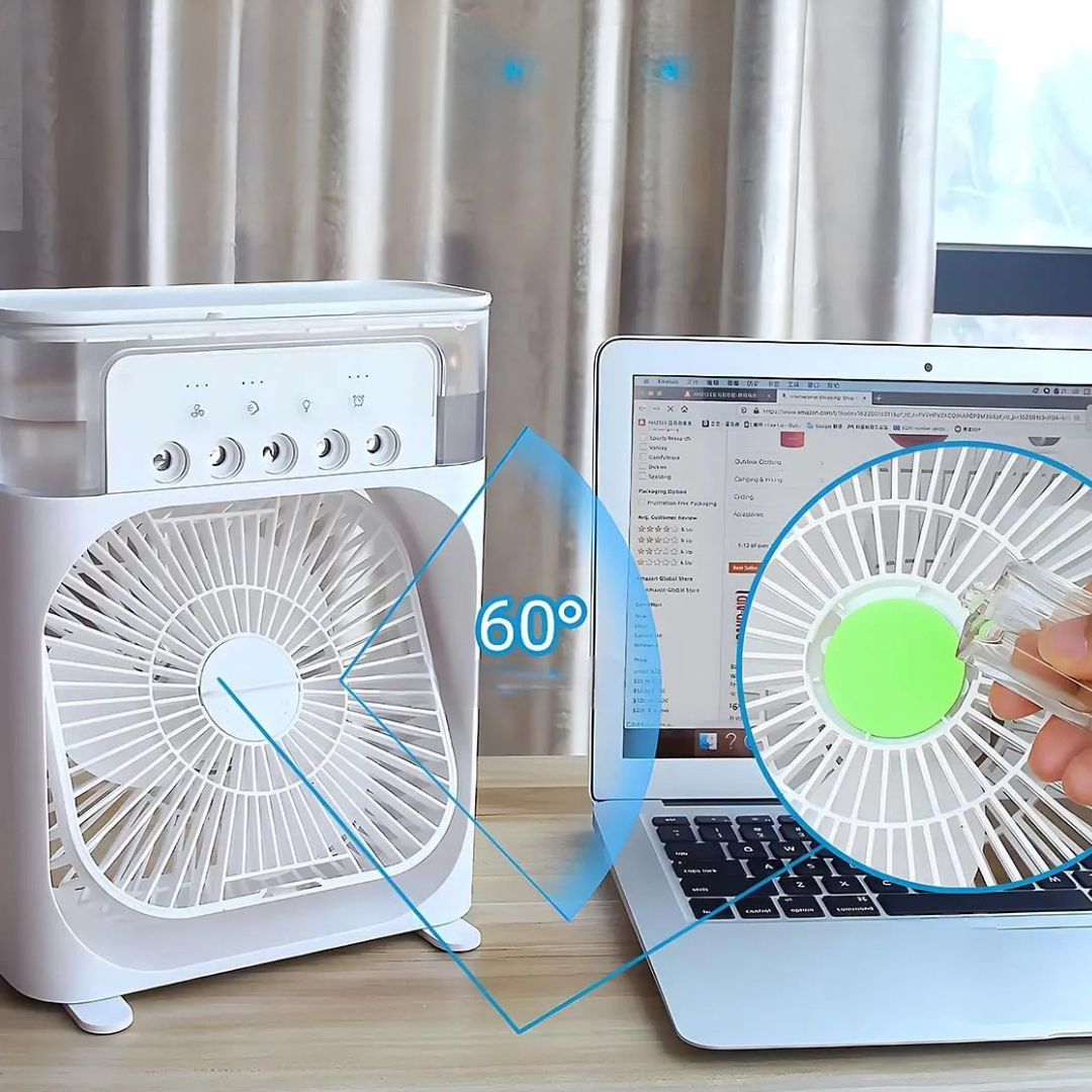 Compact Night Light Cooling Fan Noxord