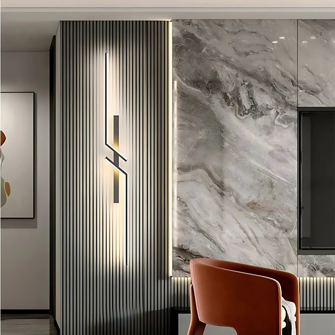 Sleek Silver Mounted Wall Light - Cofik
