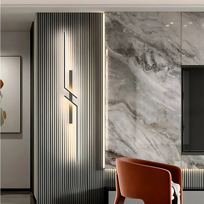 Sleek Silver Mounted Wall Light - Cofik