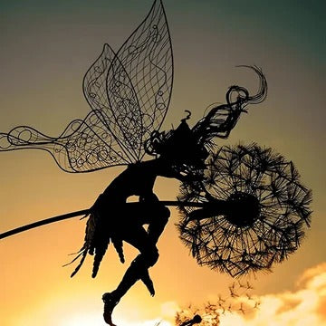 Whimsical Metal Outdoor Decor Statues