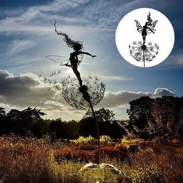 Whimsical Metal Outdoor Decor Statues
