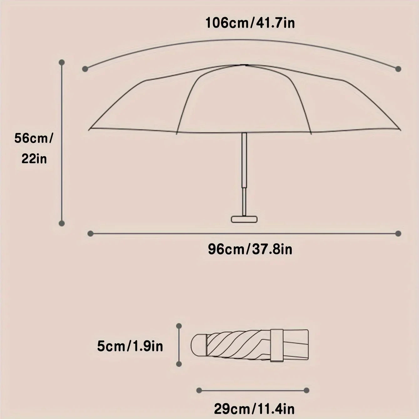 Classic Retro Rain Umbrella