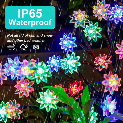 Colorful Solar Flower Lights