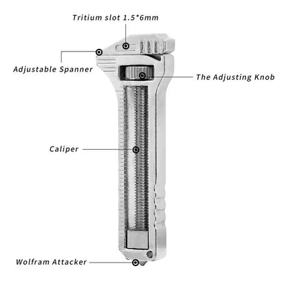 Compact Titanium Multi Tool Spanner